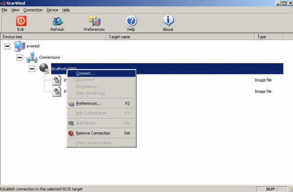 Implementing iSCSI Cluster Using Starwind iSCSI Target and WMware Workstation