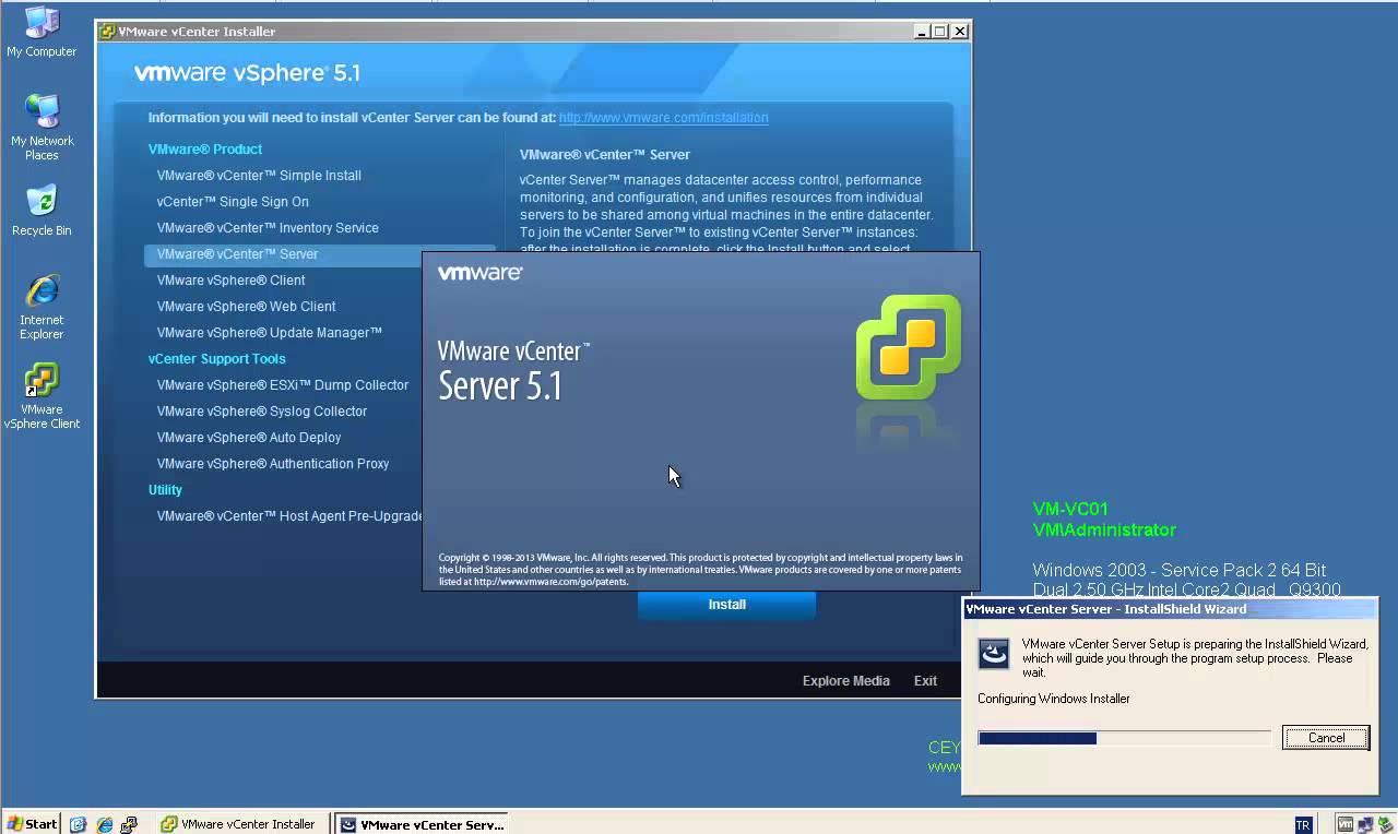 Step by Step Upgrade from VMware vCenter Server 5.1 to vCenter Server 5.1 Update 1