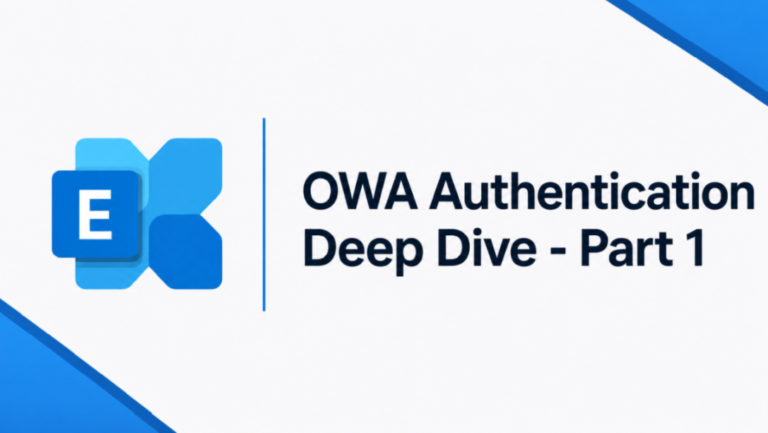 Exchange Server SE / 2019 OWA Authentication Deep Dive – Part 1: How OWA Authentication Really Works Exchange Server OWA Authentication Deep Dive - Part 1