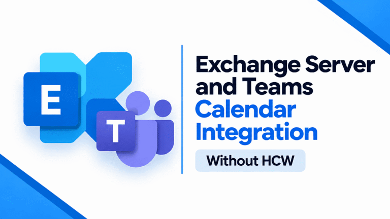 Exchange Server and Teams Calendar Integration Without HCW Exchange Server and Microsoft Teams Calendar integration without Hybrid Configuration Wizard (HCW)