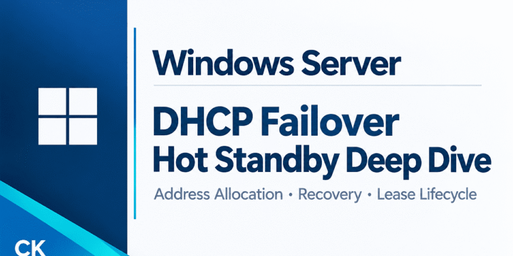Windows Server DHCP Failover in Hot Standby Mode: Address Allocation, Recovery, and Lease Lifecycle